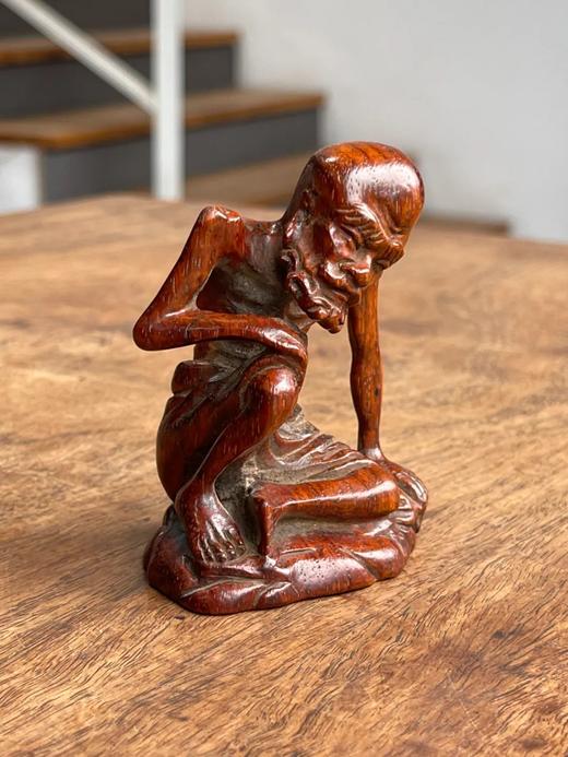 黄花梨雕雪山大士坐像，顺丰包邮 商品图1