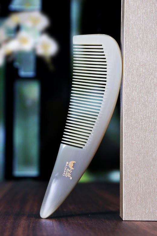 白水牛角梳 商品图0