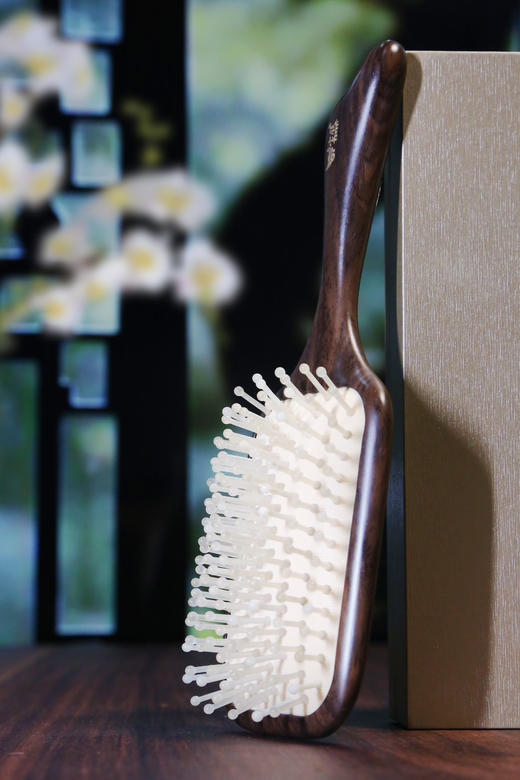 大方块黑檀气垫梳（羊角） 商品图0