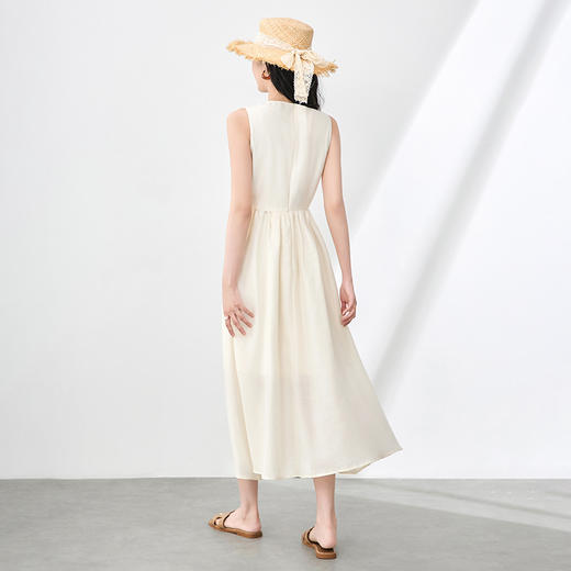 「高货wl」全新升级【铂金会员358/天猫479/差价121】(01630)洛诗琳法式重工刺绣连衣裙2025夏季新款钉珠收腰背心裙女 商品图1