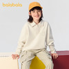 巴拉巴拉童装男童卫衣秋装女童长袖儿童上衣翻领半开襟宽松舒适潮 商品缩略图2