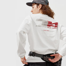 714street凉感冰皮7A抗菌透气速干印花长袖秋季新款宽松情侣T恤男