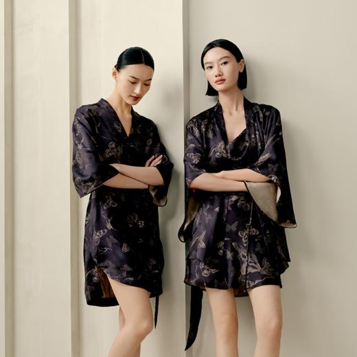 凤凰之家“锦蝶”家居睡袍 商品图1