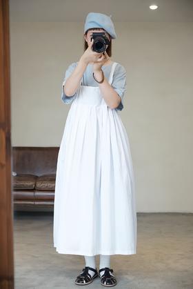 Manuelle Guibal 浅粉吊带连衣裙