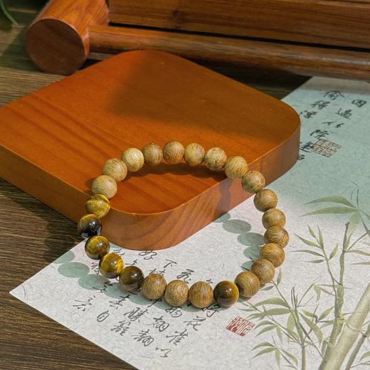 【沉香溯源】棋楠黄虎眼圆珠手串 BCCSDIY336（特殊商品请在收货之后48小时内申请退换货，过期不予处理！！！） 商品图2