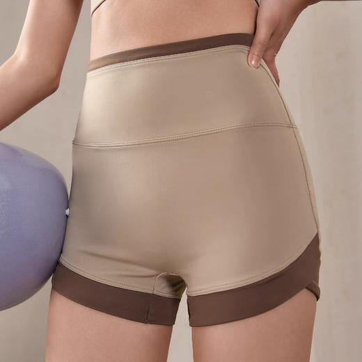 【限时秒】YOGACODE【火树银花系列】裸感瑜伽短裤三分裤无尴尬线高腰收腹提臀户外跑步健身运动短裤DSS556-1 商品图1