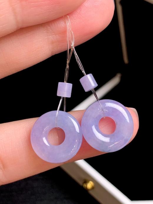 翡翠甜甜圈裸石一对 商品图3