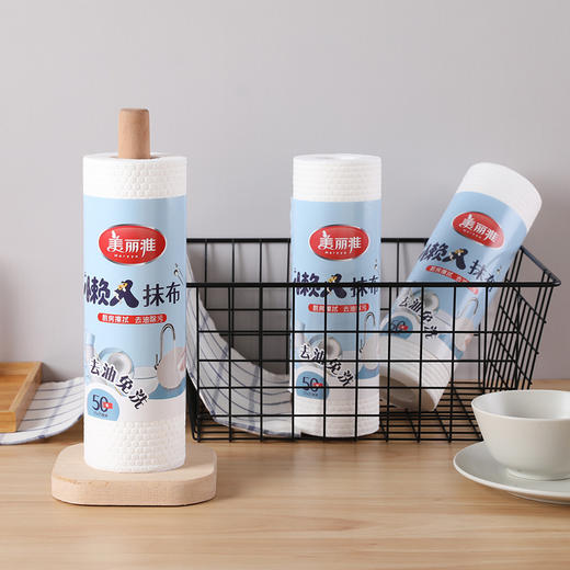 【批发】美丽雅懒人日抛型抹布50张/卷 商品图9
