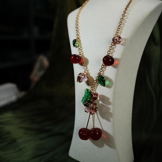 订购5个月到｜Gripoix Paris-Cherry-樱桃 琉璃 项链［法国设计师］ 商品图2