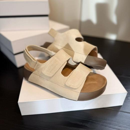 JEHURFIE/纪华菲 Baby同款吐司系列真皮魔术贴凉鞋    AB25311 商品图4