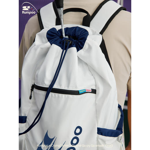 CryingCenterx薰风羽毛球联名系列 防轻泼束口独立拍仓鞋仓双肩包 商品图3