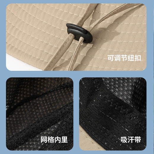 西部牛仔帽女夏季大头围户外徒步露营钓鱼帽子轻薄透气登山渔夫帽 商品图3