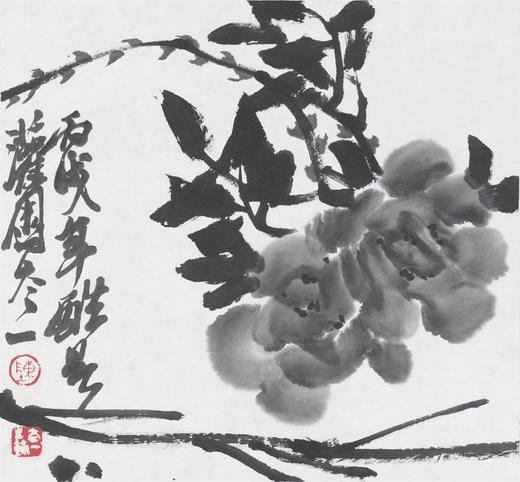 陈太一《月季》国画原作33CM*33CM 手绘宣纸花鸟作品 商品图1