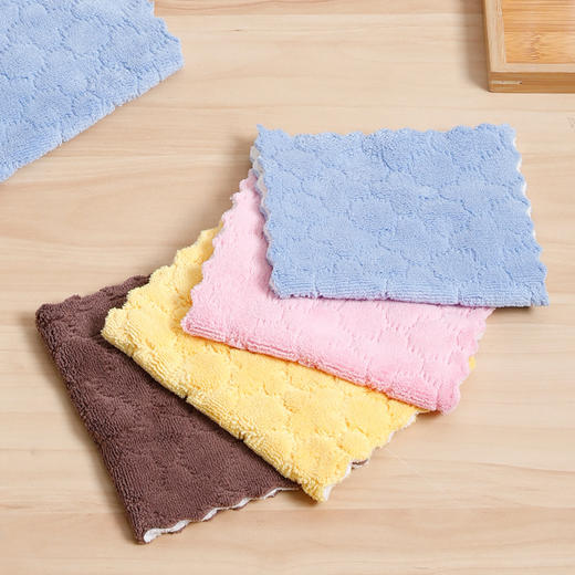 【批发】美丽雅去油易洗神奇抹布双层双面加厚款颜色随机 4张/包 商品图10