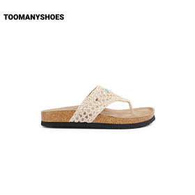 Toomanyshoes拖鞋25新款糖果碎块厚底夹脚人字拖勃肯凉拖女夏外穿