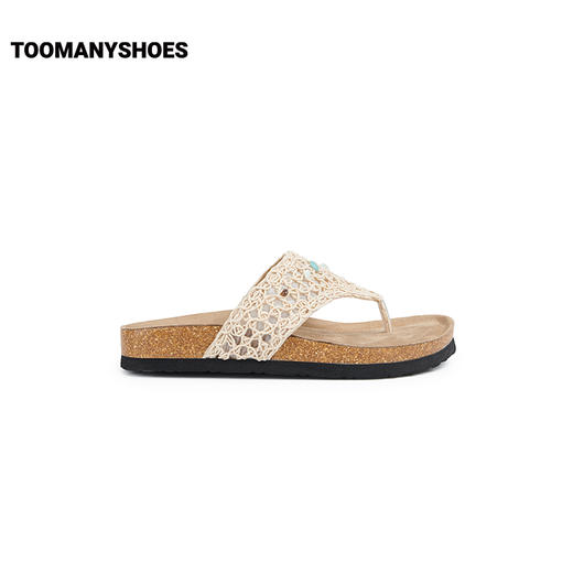 Toomanyshoes拖鞋25新款糖果碎块厚底夹脚人字拖勃肯凉拖女夏外穿 商品图0