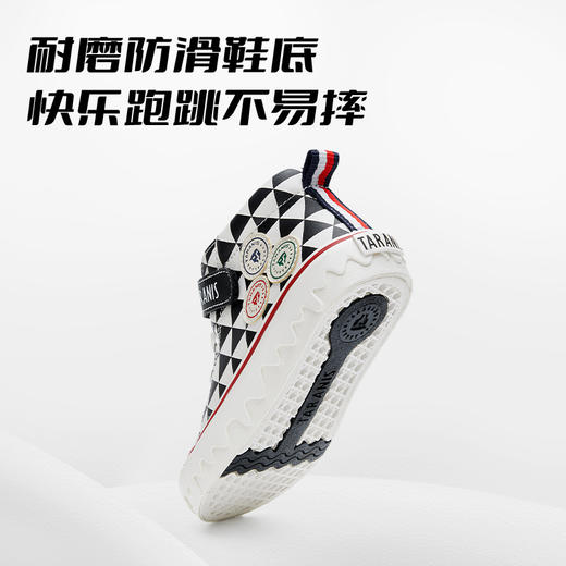 泰兰尼斯秋季小童段舒适简约棋盘格帆布鞋板鞋T02X2C2455 商品图2