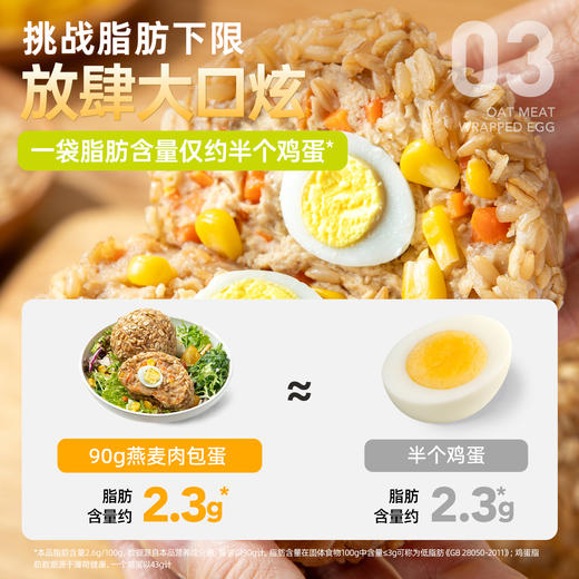 哥本享轻燕麦肉包蛋饭团 90g/枚 商品图3