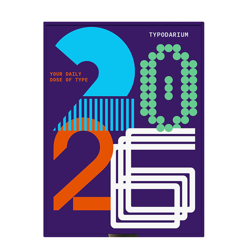 【Sendpoints】2026年365天日历 字体设计 Typodarium 2026 calendar