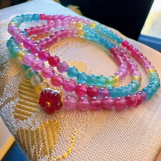 4.7mm多圈荧光碧玺手串 商品图5