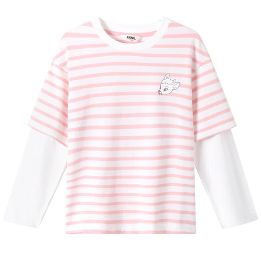 女童圆领长袖针织衫秋季新款安奈儿童装EG531613 商品图6