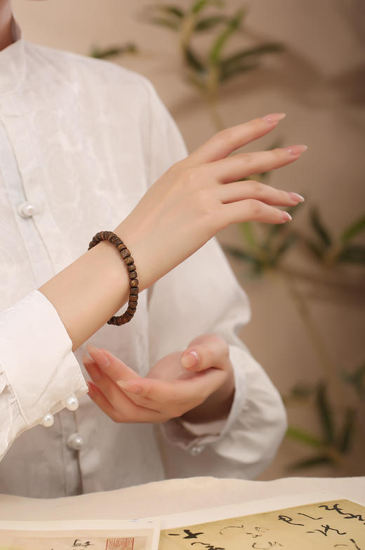 【沉香溯源】算盘珠手串 BCQN365 （特殊商品请在收货之后48小时内申请退换货，过期不予处理！！！） 商品图3