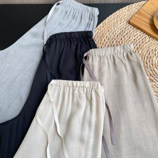 Aimi羊毛莱赛尔阔腿裤|极简老钱风，高腰阔腿版型，柔软透气有质感 商品图8