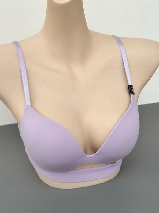 719-5 新款光面无痕无钢圈夏季小胸聚拢文胸 商品图8