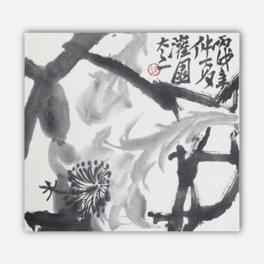 陈太一《萱草花》国画原作33CM*33CM 手绘宣纸花鸟作品 商品图0