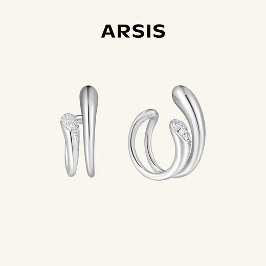 ARSIS｜流光系列 流光双层耳骨夹单只 商品图0