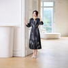 ASE实拍2025春夏新款时尚印花长款印花裙韩版设计感宽松休闲桑蚕丝裙 商品缩略图2