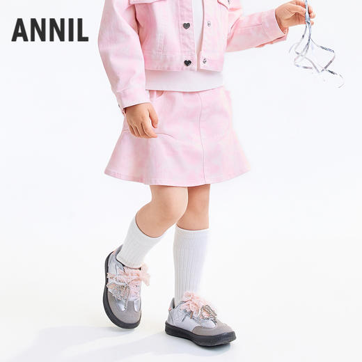 【实体店同款】女童全腰短裙秋季新款安奈儿童装XG533213 商品图1