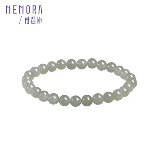 和田玉手链 中国风叠戴玉手串手链DIY搭配串珠女士礼物MEMORA诗普琳NB005001、NB007102、NB007101 商品图9
