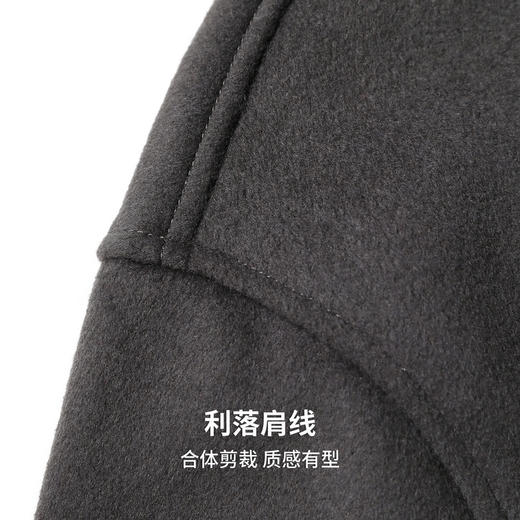 【含绵羊毛】圣得西男士毛呢夹克2025秋季新款保暖舒适翻领外套 商品图7
