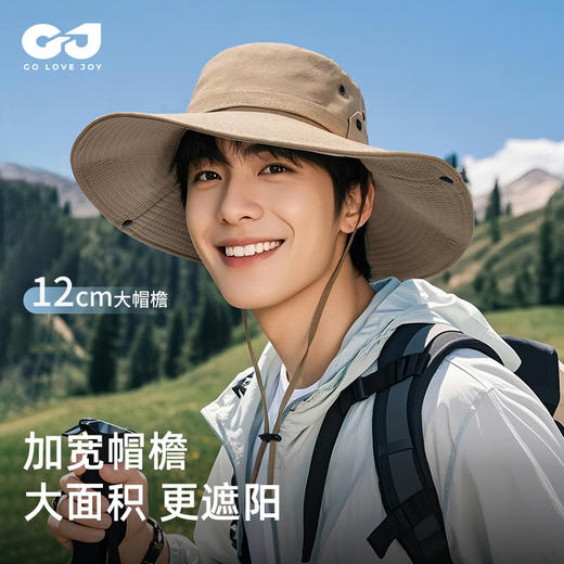 西部牛仔帽女夏季大头围户外徒步露营钓鱼帽子轻薄透气登山渔夫帽 商品图2