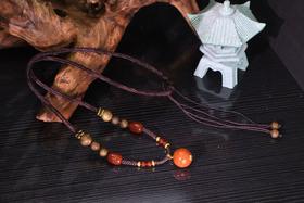 【沉香溯源】棋楠红玛瑙编绳款项链 BCCSDIY339（特殊商品请在收货之后48小时内申请退换货，过期不予处理！！！）