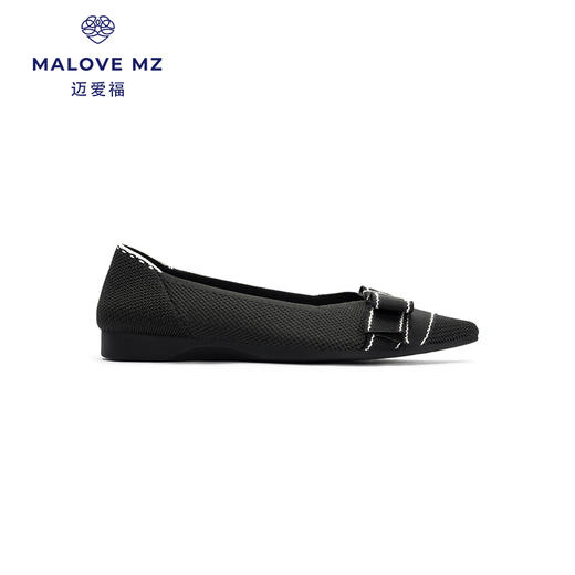 王妃MALOVE MZ法式优雅24P20-5/BT157A浅口尖头蝴蝶结单鞋女 商品图1