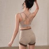 【限时秒】YOGACODE【火树银花系列】裸感瑜伽短裤三分裤无尴尬线高腰收腹提臀户外跑步健身运动短裤DSS556-1 商品缩略图2