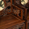 二十世纪	红木镶云石透雕龙纹扶手椅成套（八椅四几） 商品缩略图2
