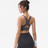【限时秒】YOGACODE【火树银花系列】无痕复合一体式运动内衣女外穿大胸显小美背固定呼吸杯瑜伽内衣DSB355-TG 商品缩略图2