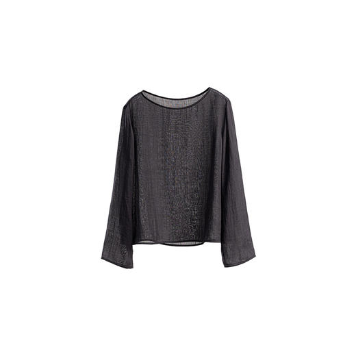 绽放旅行女装456朵/【黑白灰系列·无为小衫】高支苎麻长袖衬衫女 商品图4