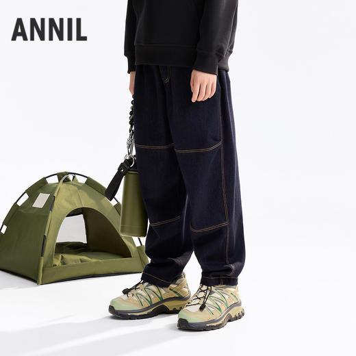 男童全腰单裤秋季新款安奈儿童装EB536515 商品图1