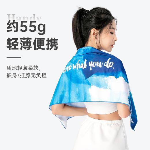 运动毛巾冷感速干跑步篮球健身房吸汗擦汗巾手腕便携冰凉巾A016A 商品图1