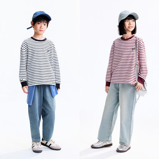 【实体店同款】男女童圆领长袖针织衫秋季新款安奈儿童装AM531274 商品图3