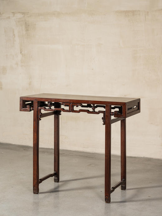 清	红木攒接拐子纹书卷式琴桌 商品图1