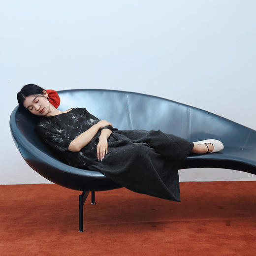 绽放435朵/【黑白灰系列·璀璨小蝶】桑蚕丝新中式香云纱中袖小衫 商品图2