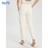 NUTS商场同款夏季白色简约休闲高腰直筒九分牛仔裤421112255 商品缩略图4