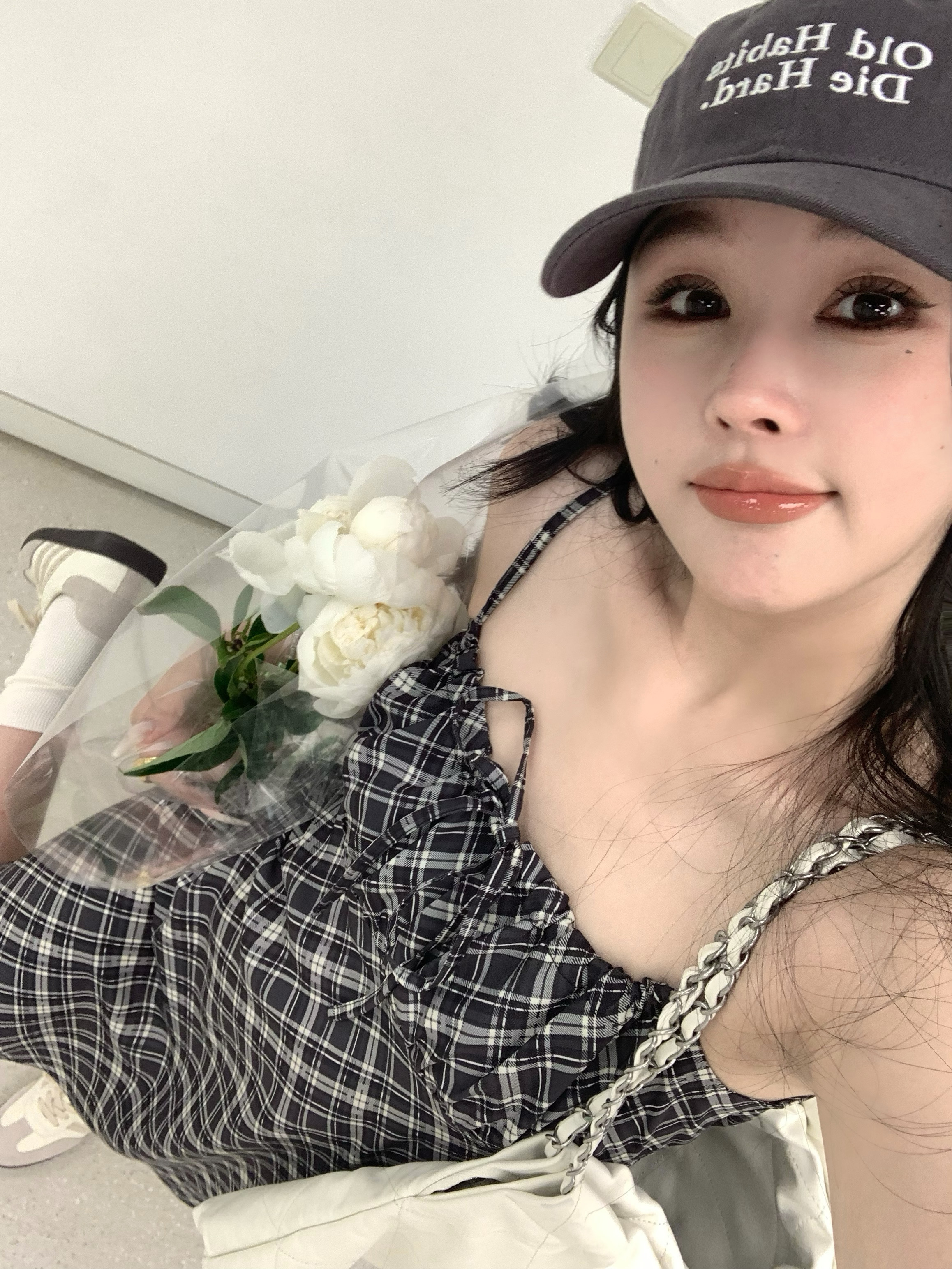 Read Nameless/韩国同款超薄格子吊带裙 2025/7/19