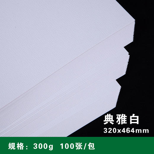320*464mm 白色典雅纸 300g 特种纸/典雅纹/花纹纸/灵感纸/米白色卡纸 商品图0