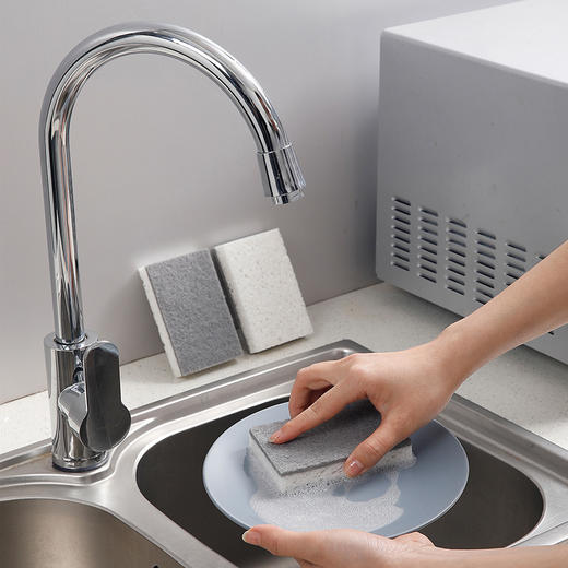 【批发】美丽雅 木桨海绵复合百洁刷4片入 商品图2